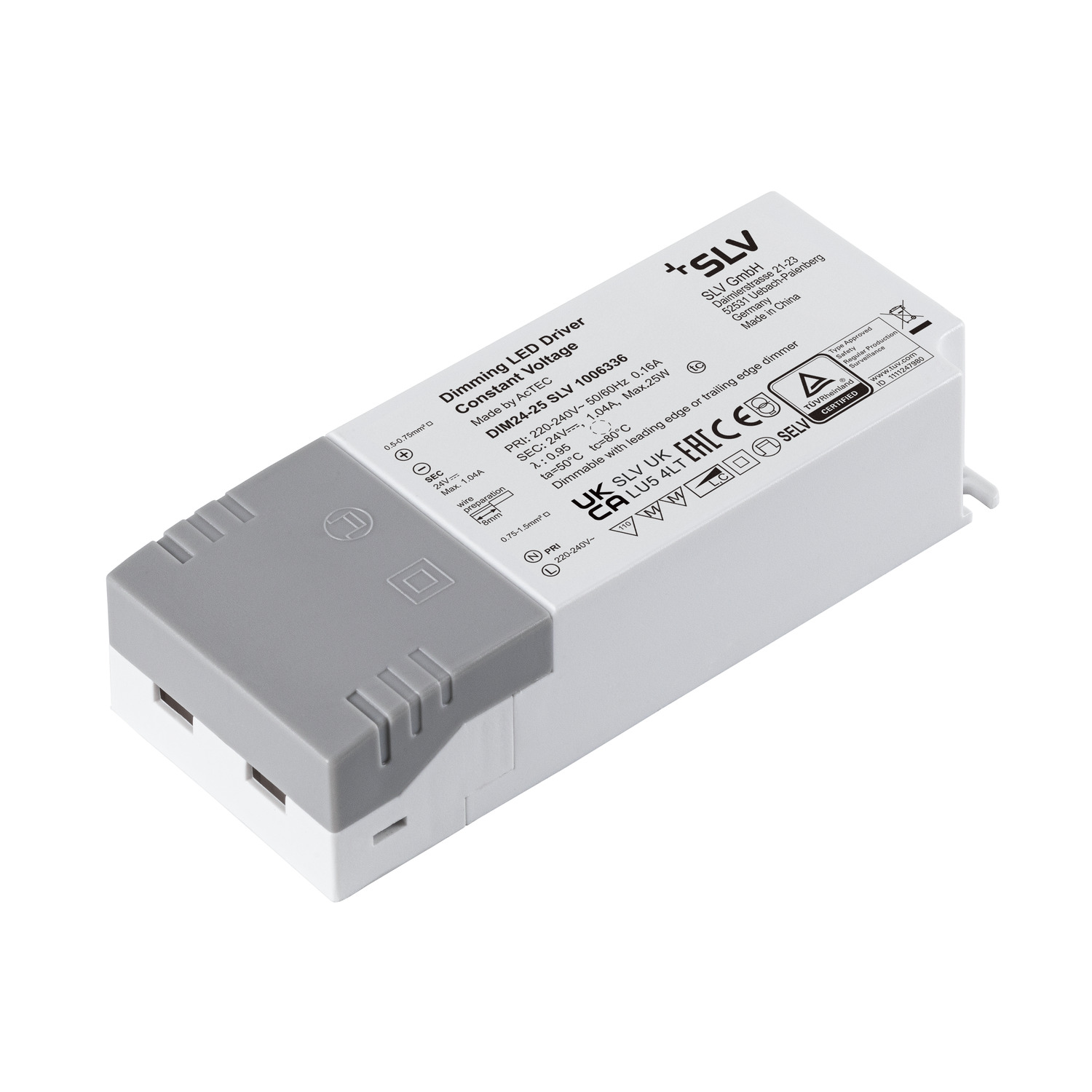 LED-voeding 24V 25W fase dimbaar
