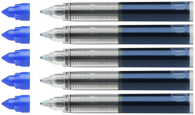 pen, balpen, rollerball, inkt, blauw