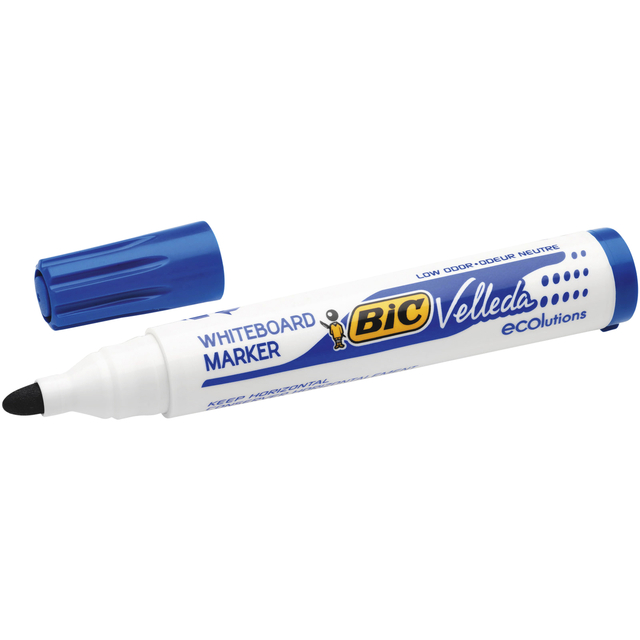 Viltstift Bic Velleda 1701 whiteboard rond large blauw
