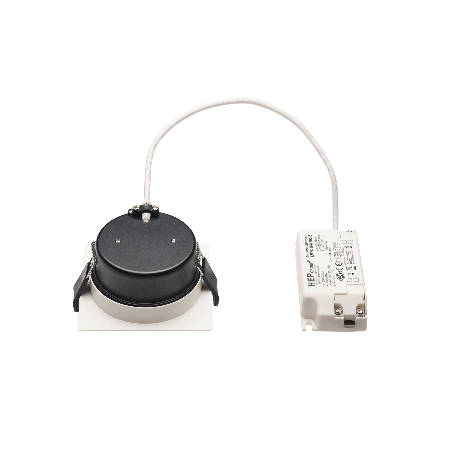 VERLUX 85x85mm wit 1xLED 3000K