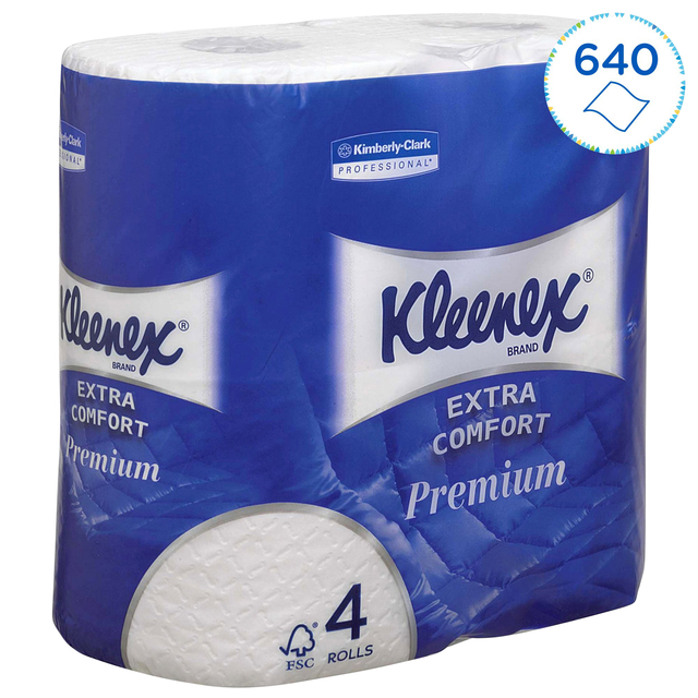 Toiletpapier Kleenex 4-laags 160vel wit 8484