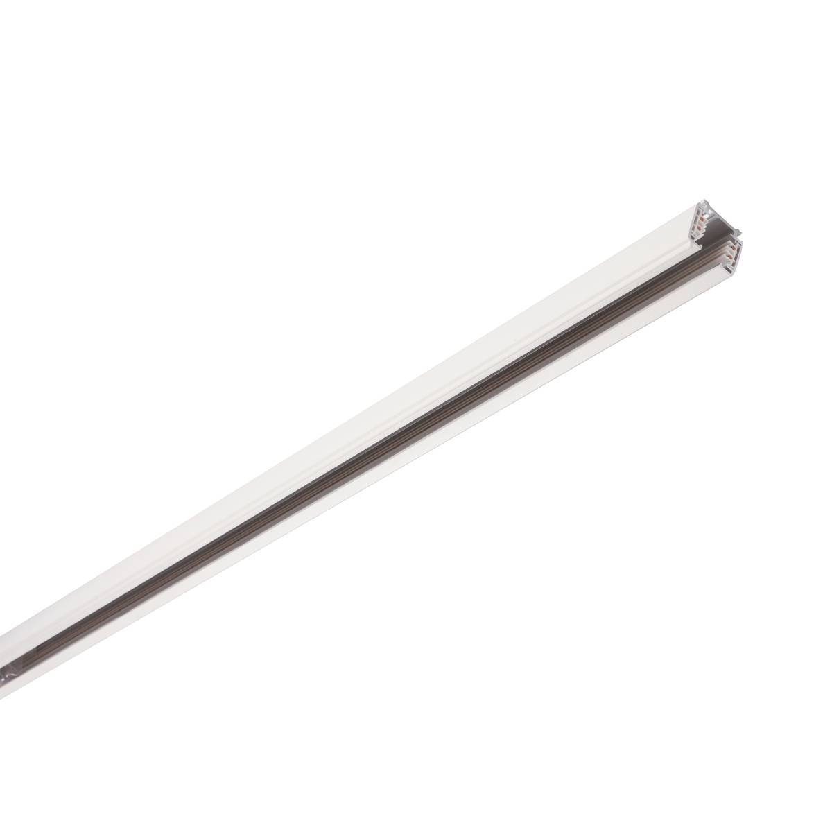 S-TRACK 3F.-opbouwrail wit 1m