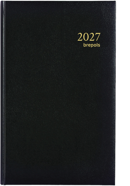 agenda, notitieboek, 2027, zwart, leer
