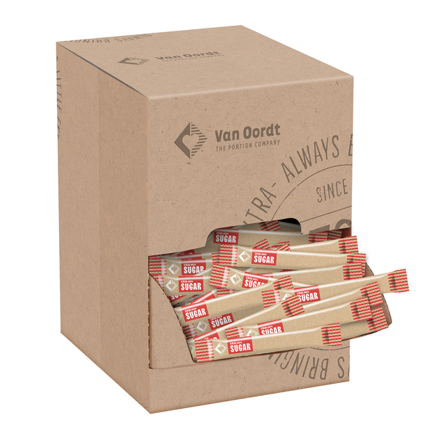 koffie-achtige verpakkingsdoos, kant en klare suikerstaafjes, sachet suiker, sandy kartonverpakking, sugar sticks in box
