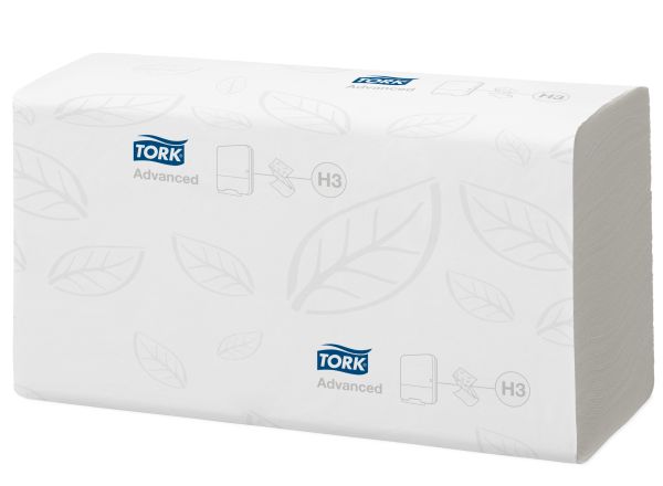 Tork Handdoek Z-vouw 2-lgs Wit H3 doos 20 x 200st