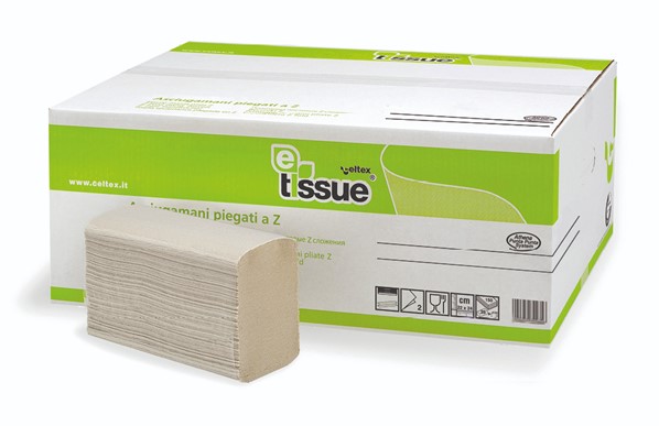 E-Tissue Handdoekpapier M-vouw Wit 2lgs doos 25x150st