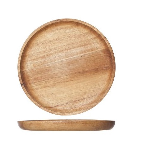 Bord Hout Rond 20x2cm Oil Coating doos 5 stuks