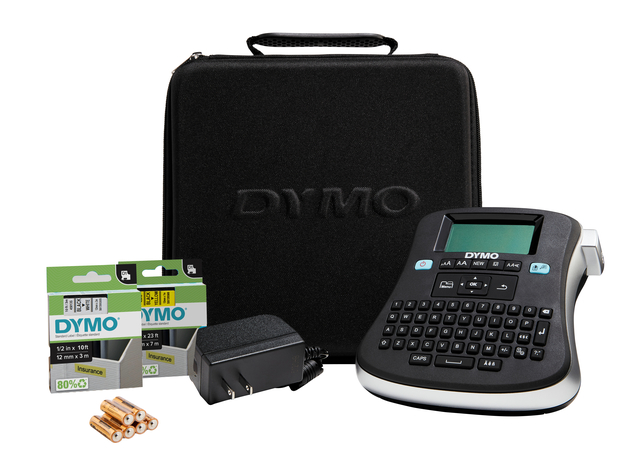 Labelprinter Dymo LabelManager 210D+ draagbaar qwerty 12mm zwart in koffer