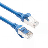 ethernetkabel, kat5e, rj45, blauw, dubbele eindpunt