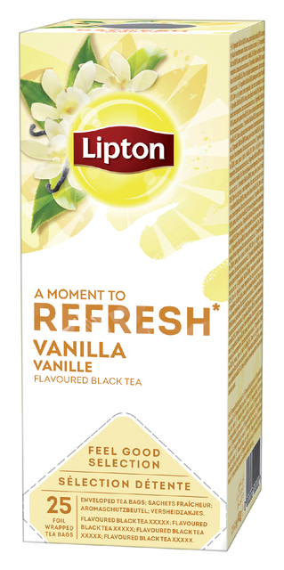 Thee Lipton Refresh Vanille 25stuks