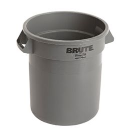 Rubbermaid Brute Afvalbak Rond 1211ltr Wit per stuk