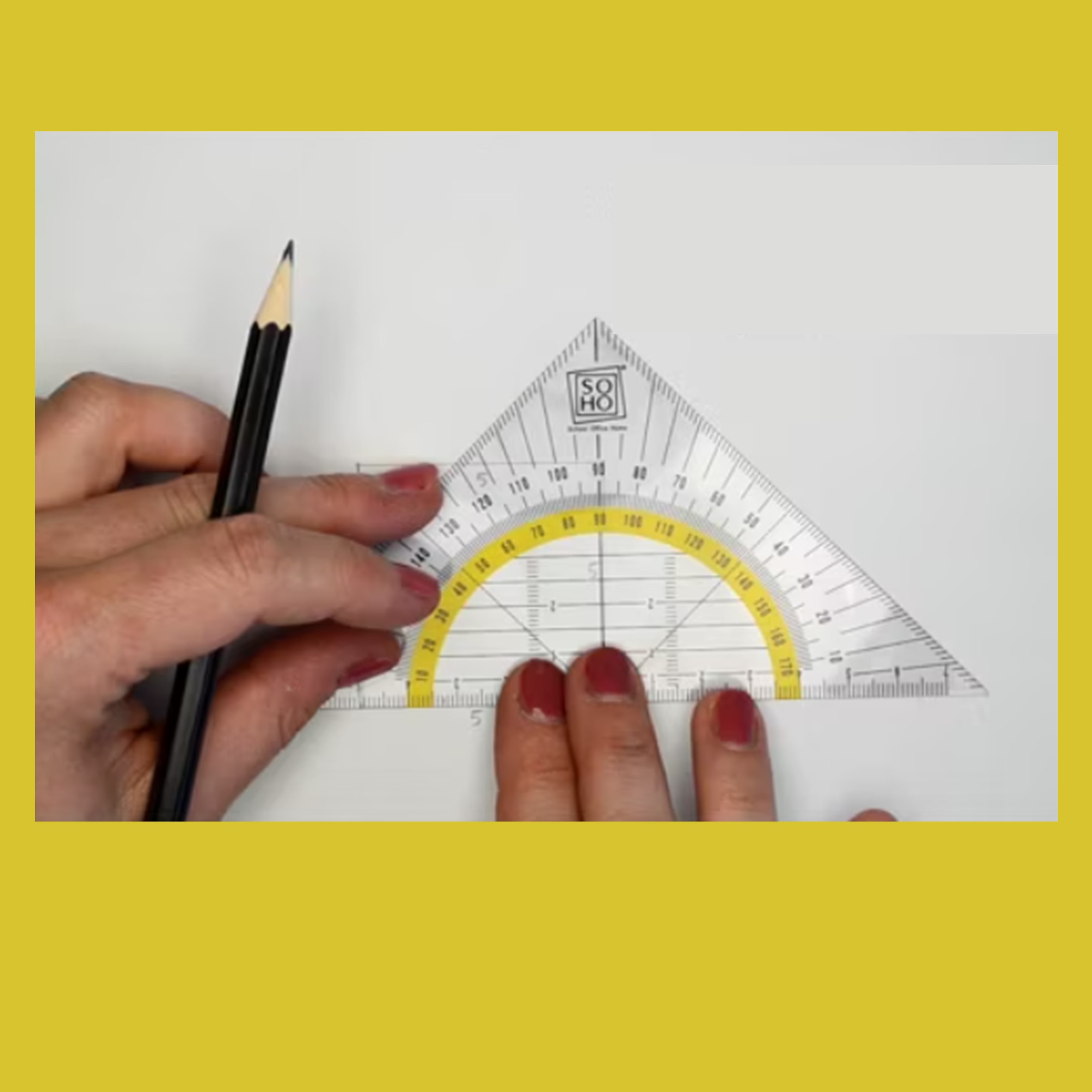 De geodriehoek, maakt lijnen echt recht én meet hoeken precies   De geodriehoek, maakt lijnen echt recht én meet hoeken precies