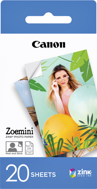 fotopapier, grootformaat, 20 vellen, zink, zelfklevendpapier