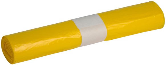 Afvalzak Powersterko 80x100cm Geel T25 doos 15x20st