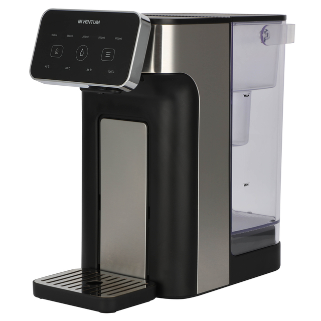 koffiemachine, koffiezetapparaat, waterreservoir, platorm, zilver/zwart