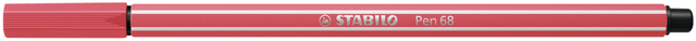 Viltstift STABILO Pen 68/47 medium roestig rood
