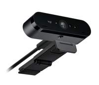 webcam, webcam HD, clip-on stand, zwart, USB-camera