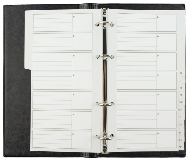 planner, ring binder, credit card slots, weekly planner, office supply