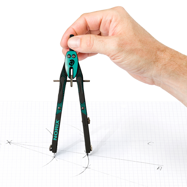 passer, compas, miniatuur, koker, tekening