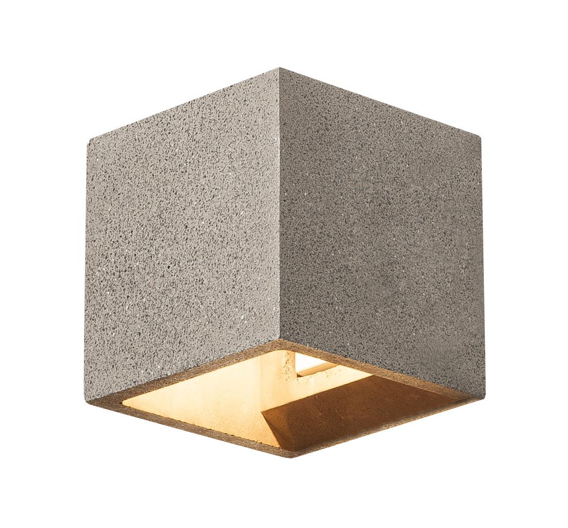 muurlamp, wandlamp, beton, grijze, wanddecor