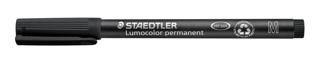 Viltstift Staedtler Lumocolor 317 permanent M zwart
