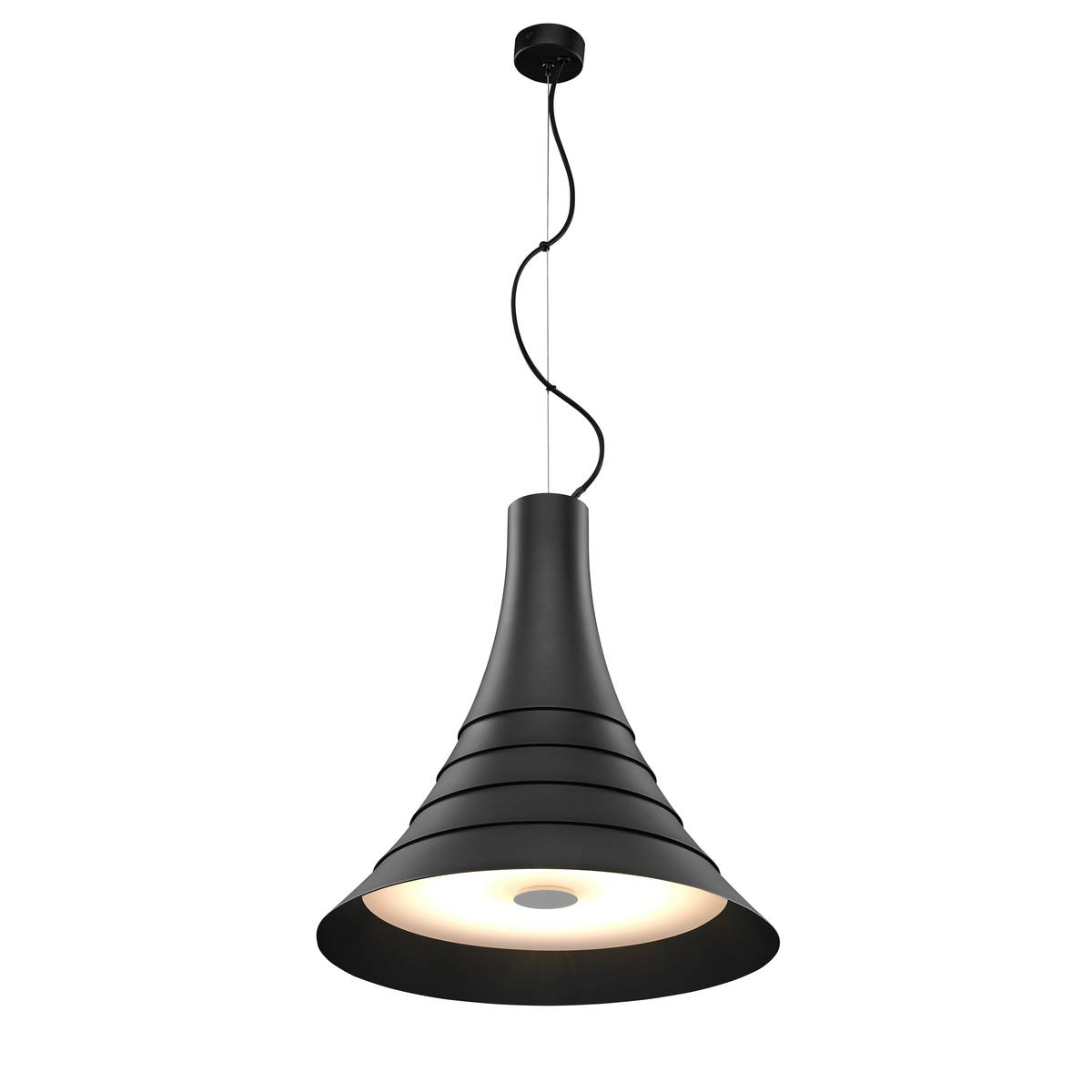 BATO 45 hanglamp zwart 1xLED 2700K