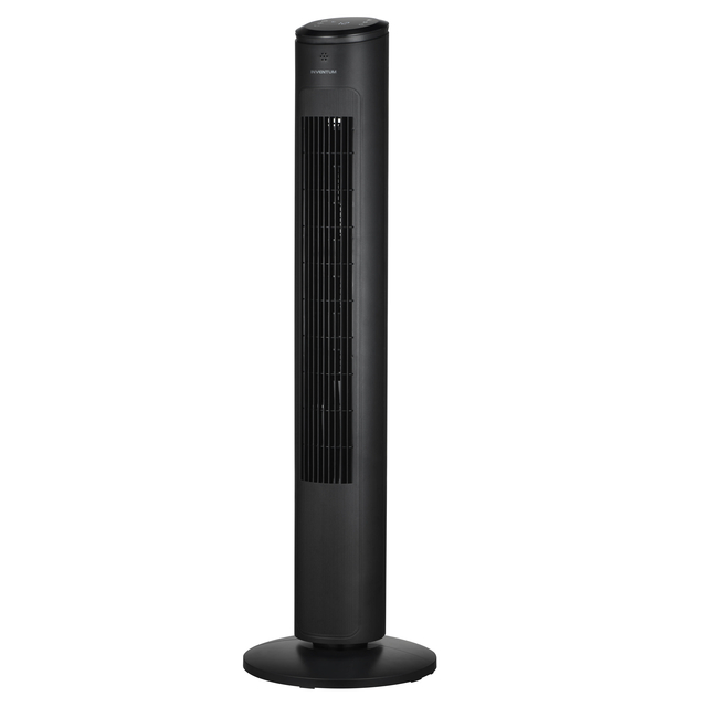 ventilator, torenventilator, zwart, instelbaar, staande ventilator