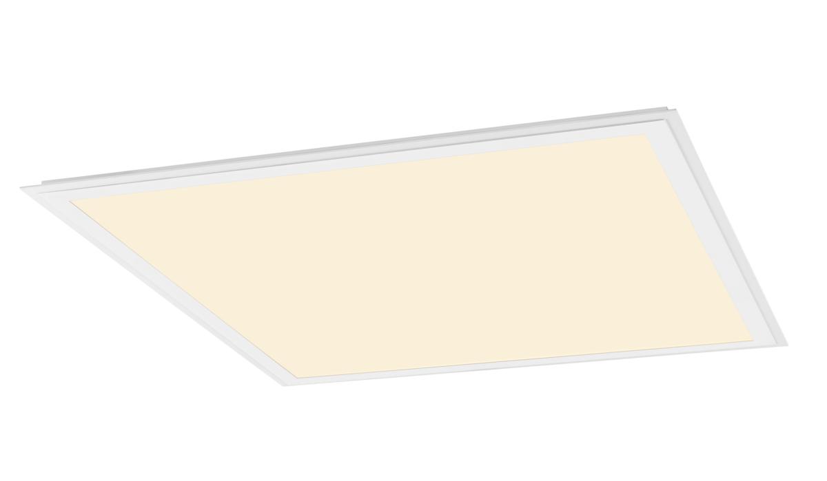 plafondlamp, inbouwlamp, panelen, wit, rechthoekig