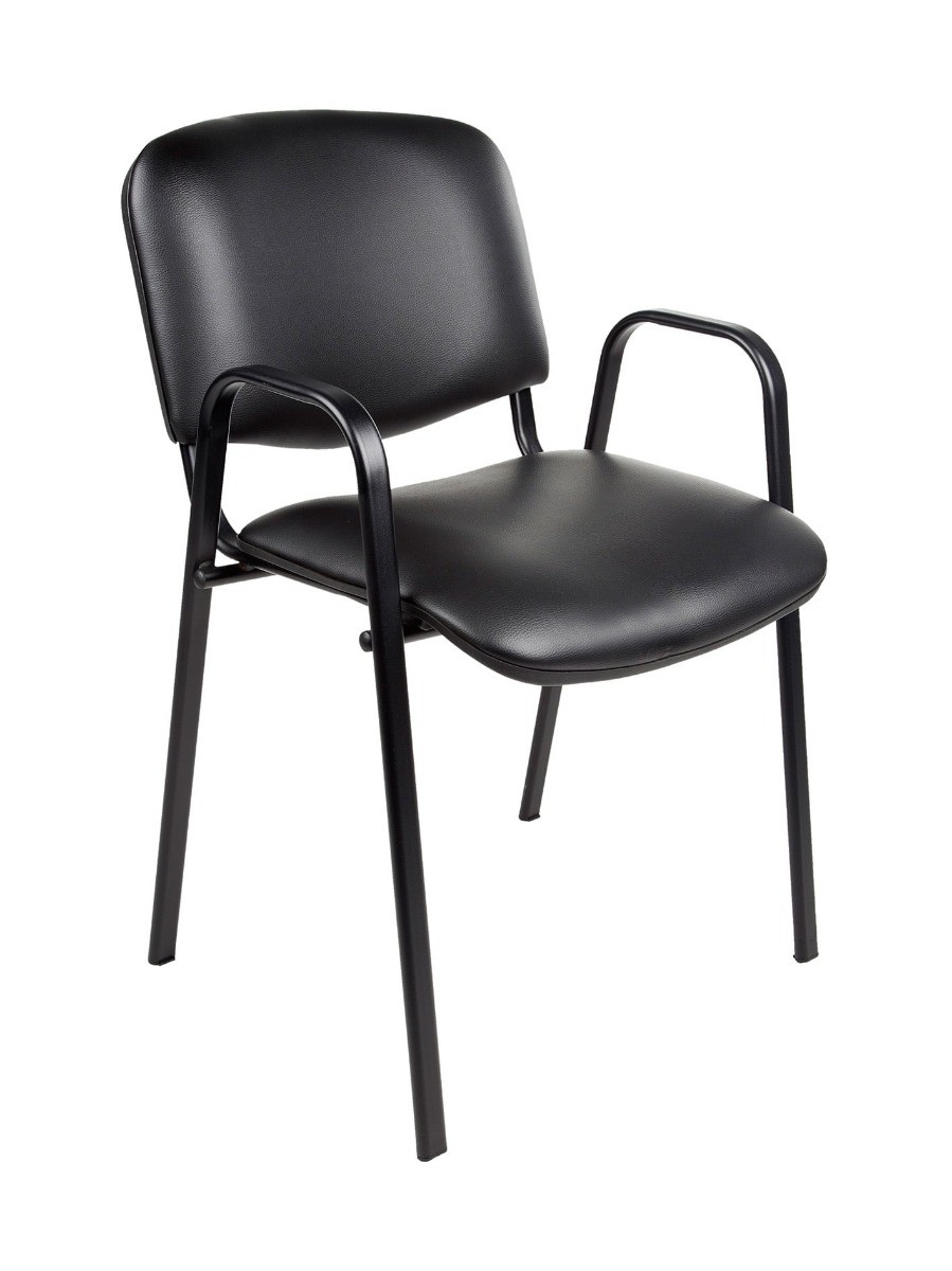 MILOS-Zwart-Semi Leder-Zwart frame