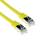 ACT Gele 3 meter LSZH SFTP CAT6A patchkabel met RJ45 connectoren