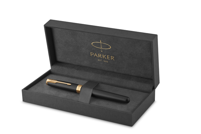 Vulpen Parker Sonnet matte black lacquer GT medium