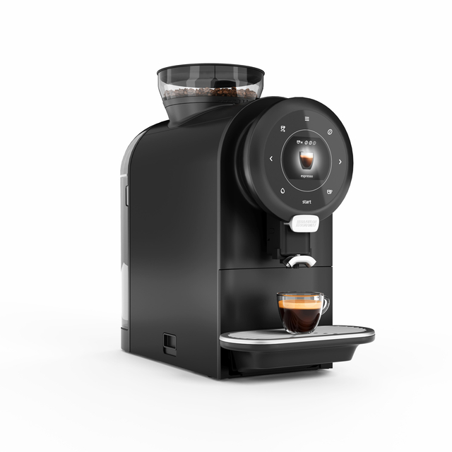 koffiezetapparaat, espresso, volautomatische, molenkop, koffiebonen