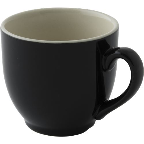 Koffiekop Colors Palmer 14cl Porselein Zwart 6 stuks