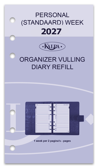 kalpa, organizer, vulling, diary, refill