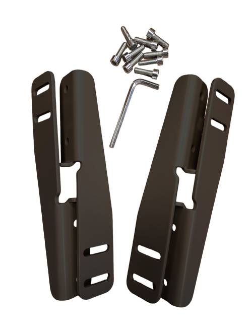 Privacy panel beugels-Zwart