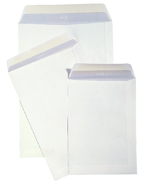 Envelop Hermes akte EC4 240x340mm zelfklevend wit doos à 250 stuks