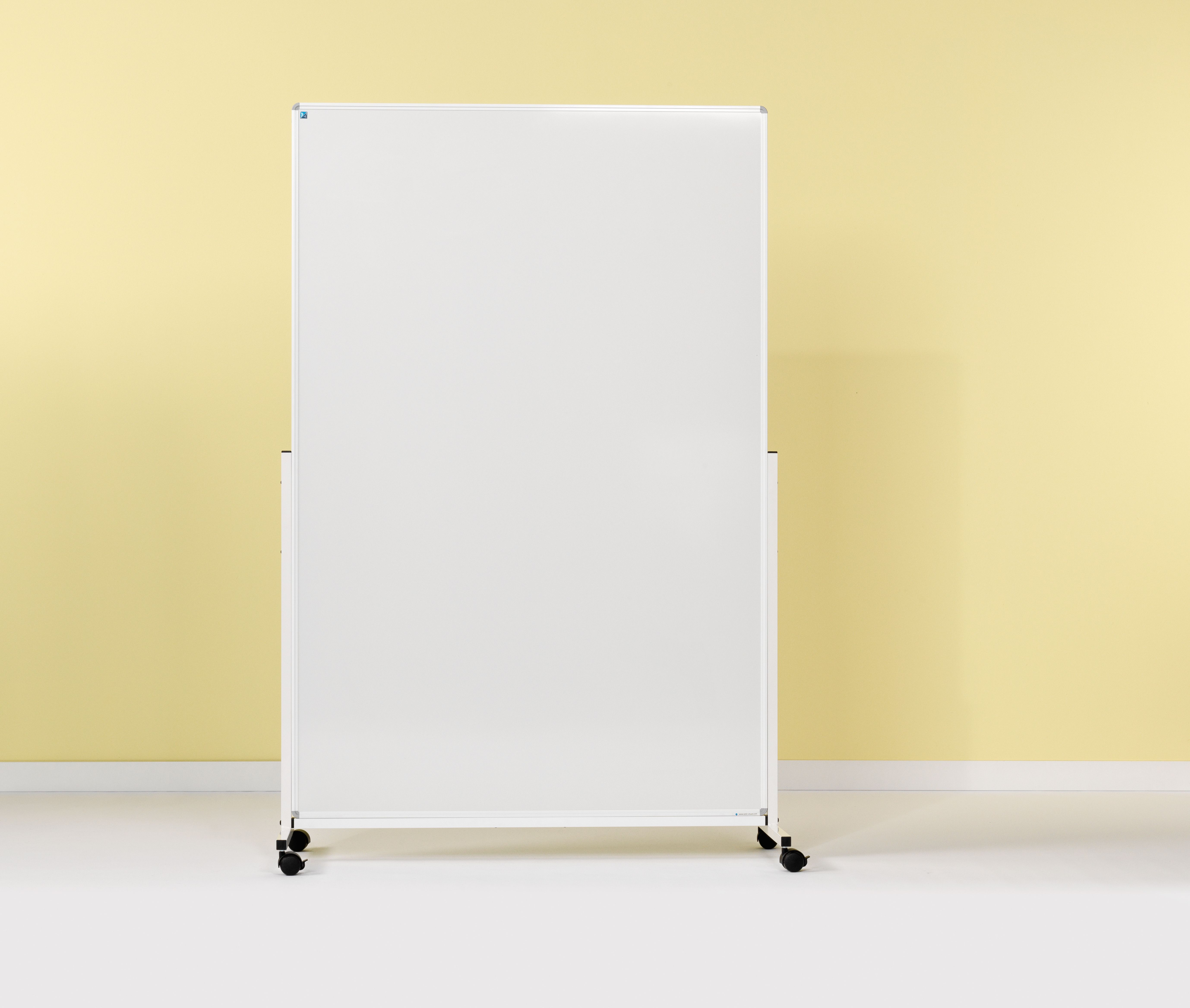 Smit Visual mobiel whiteboard, gelakt staal wit - 180x120 cm