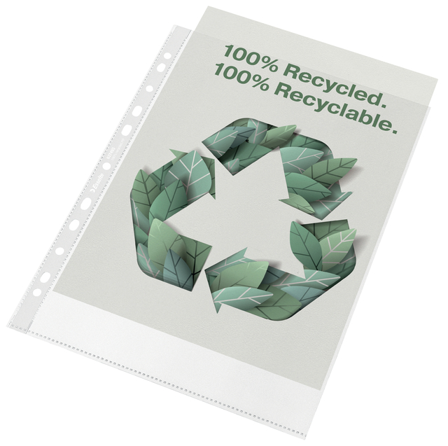 Showtas Esselte recycle PP A4 70µ 11-gaats transparant 100 stuks