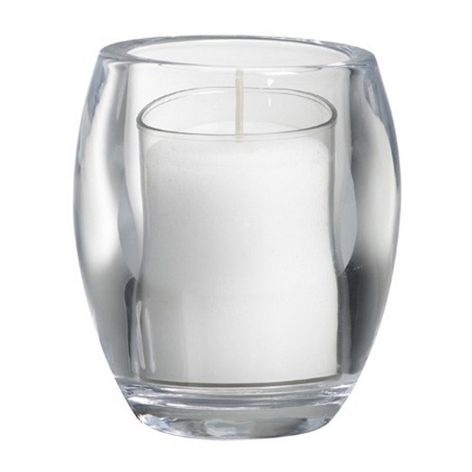 Bolsius Relight Kaarsen Houder Oval Transparant doos 6 stuk