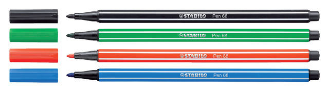 Viltstift STABILO Pen 68/56 medium rozerood