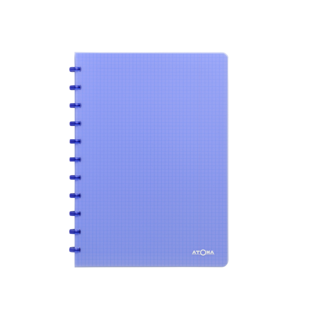 notitieboek, spiral bound, raster notitieboek, paars, A5