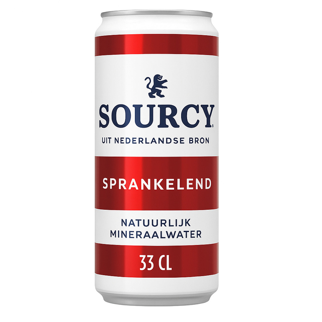 blikje, mineraalwater, bron, natuur, 33 cl