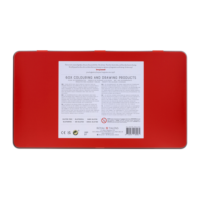 Tekenset Bruynzeel Creatives jonge kunstenaars blik à 60 delen