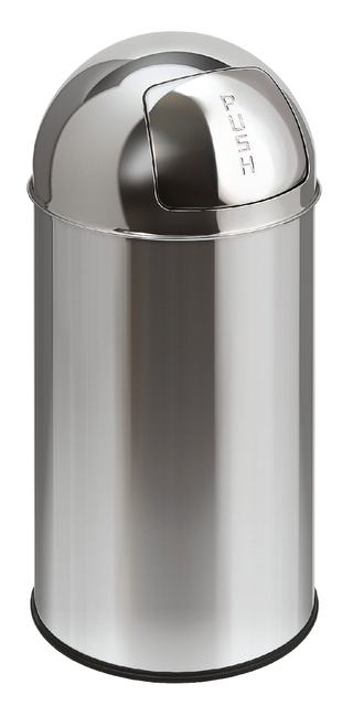 Afvalbak BRASQ Push Bin PB230 30 liter zwart Van de Ven Afvalbak BRASQ Push Bin PB230 30 liter zwart Van de Ven