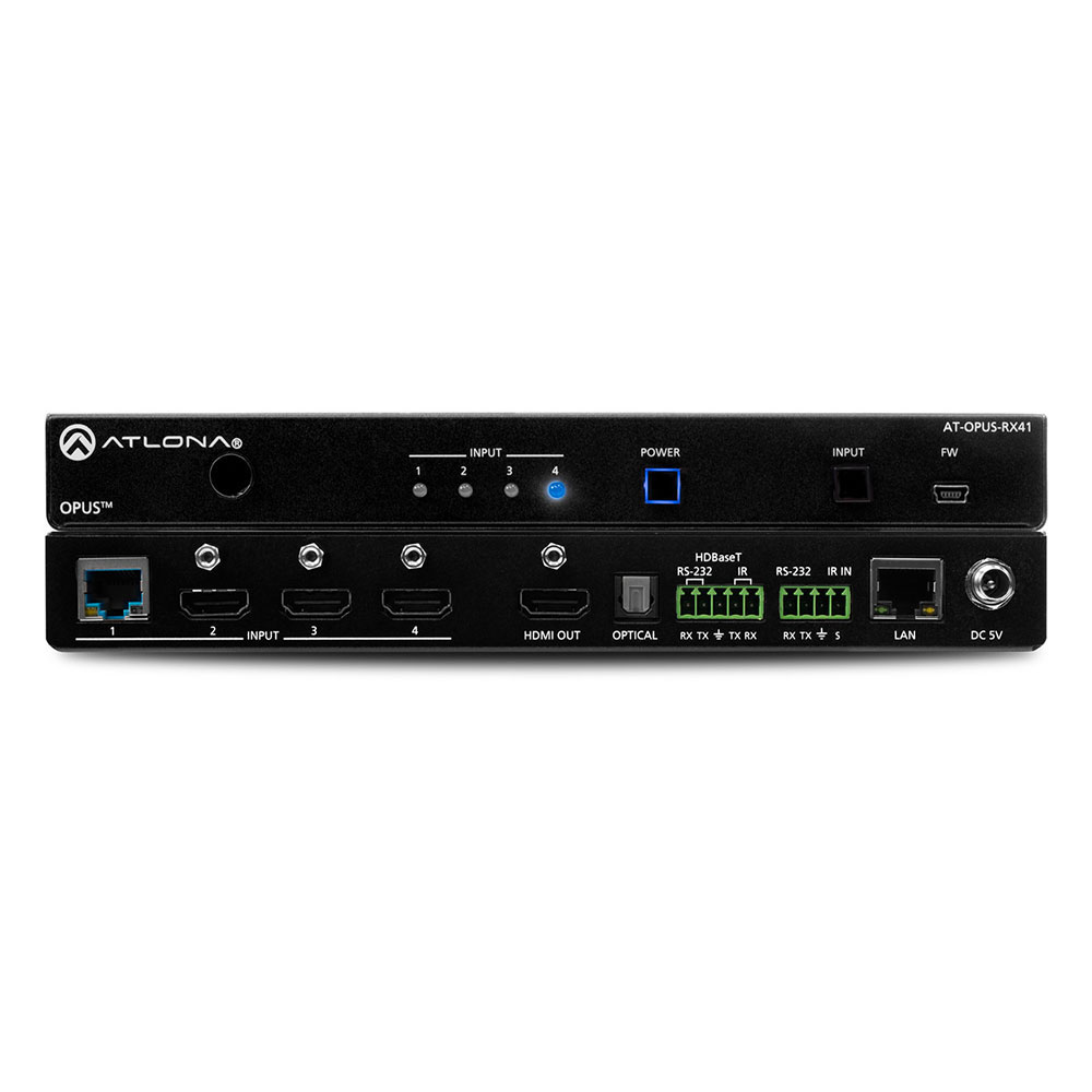 
Atlona 4K HDR HDMI switch with HDBaseT 4 poorts
      