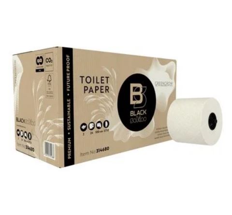 BlackSatino GreenGrow Toiletpapier 2lg 100m Beige ds 24rol