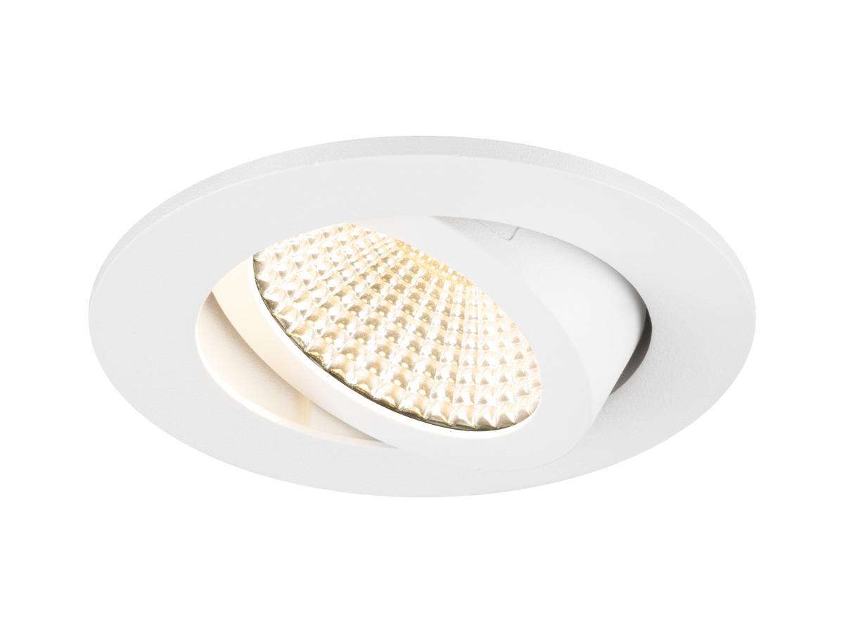 inbouwspot, downdraft, LED, witte afwerking, ronde plafondlamp