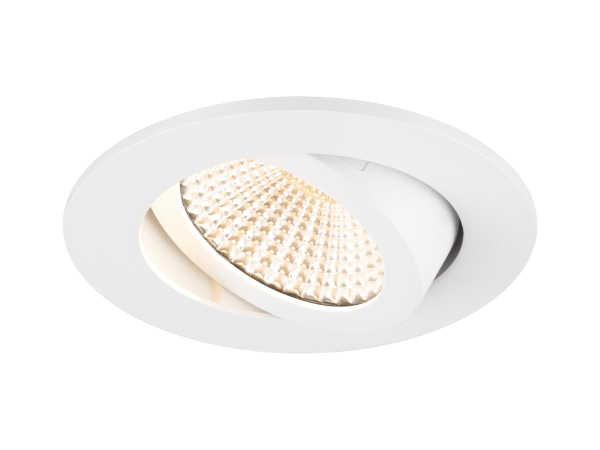 inbouwspot, downlight, led, ronddraaiend, witte afwerking