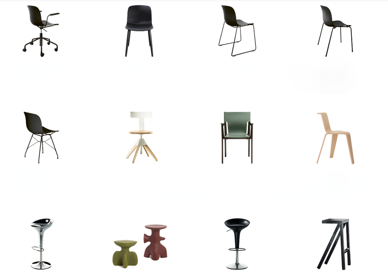 Voorbeelden MAGIS stoelen