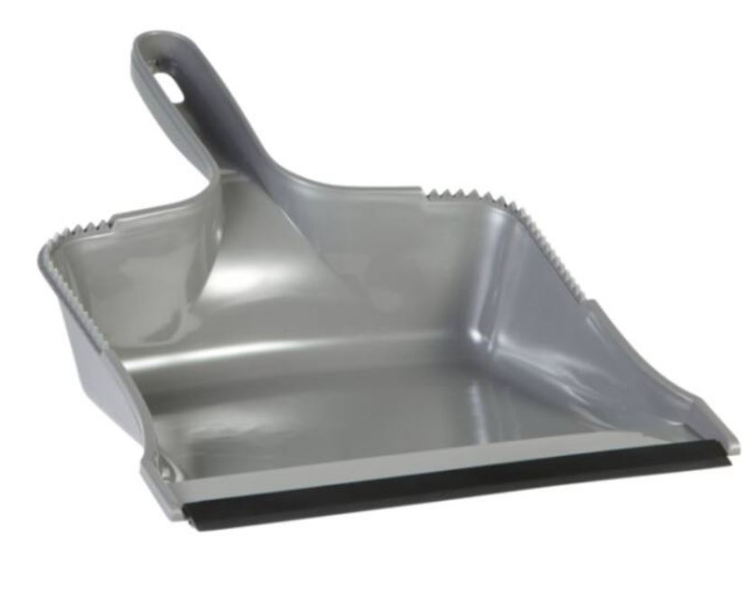 Vikan Stofblik Kunststof Rubberrand Grijs 21x32cm